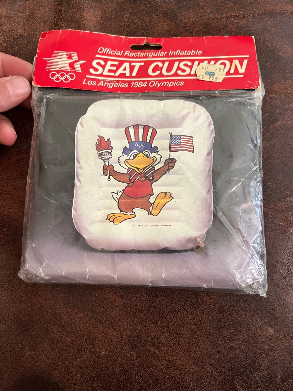Inflatable Seat Cushion Los Angeles 1984 Olympics NEVER OPENED